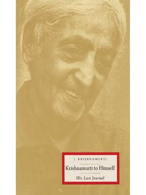 cover image of Krishnamurti to Himself
